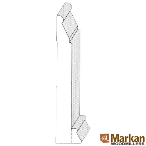 Baseboard BB-107  with Base Shoe 6-1/4"x 3/4"