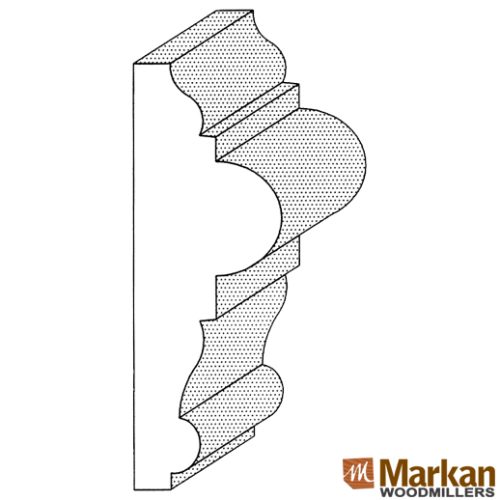 Chair Rail CR-1200 3-1/4" x 1-1/8"