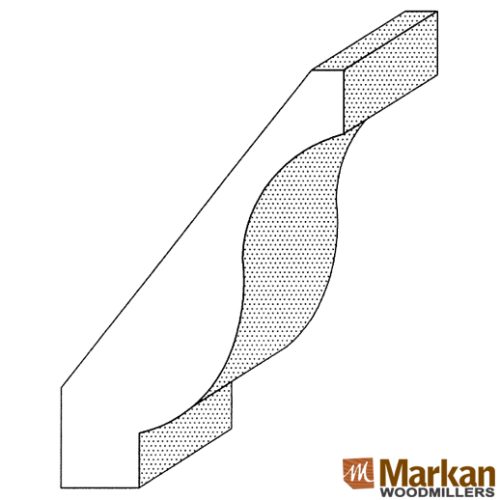 Crown Moulding CR-602 3-7/16" x 7/8"