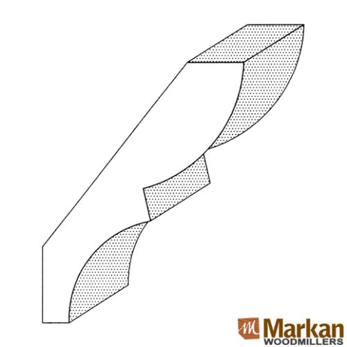 Crown Moulding CR-603 3-1/2" x 3/4"