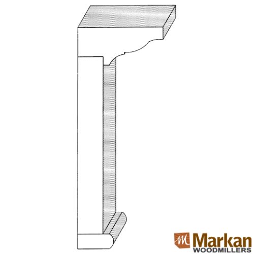 Boston Header 3-pce HD-1008 5-1/4" (or 4-1/4") x 2-1/2"