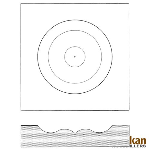 Rosette R-303 5-5/8"x 5-5/8"x 7/8"